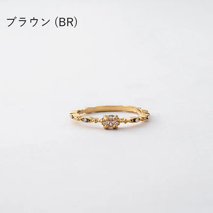 クラシカルビジューデザインリング