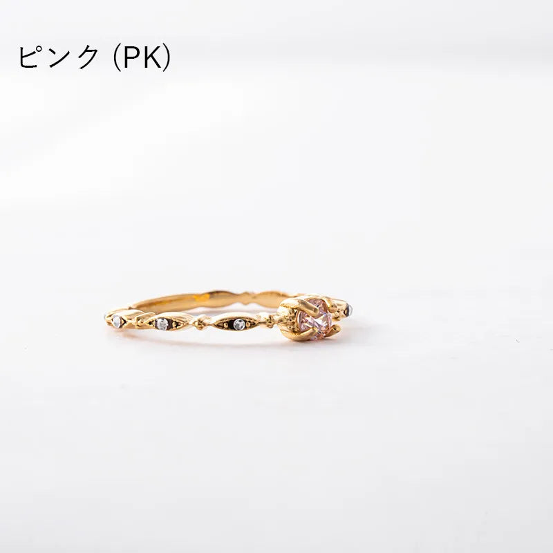 クラシカルビジューデザインリング