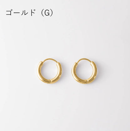 ニュアンスカーブフープピアス