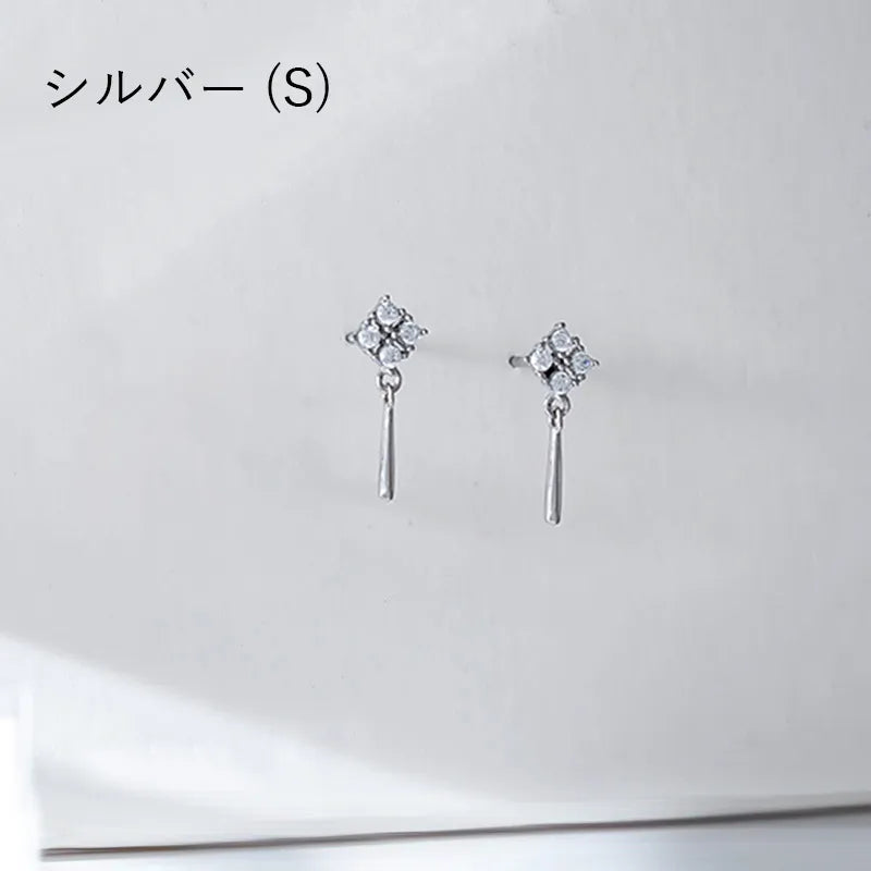 ビジュー＆スティックピアス