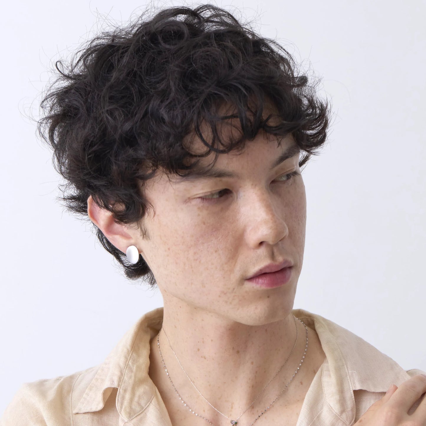 マットプレートイヤリング